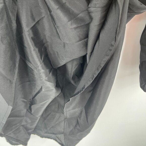 Pinky Juniors Dress Large Black Collared Sequins Short Casual Roll Tab Dressy - Picture 8 of 15